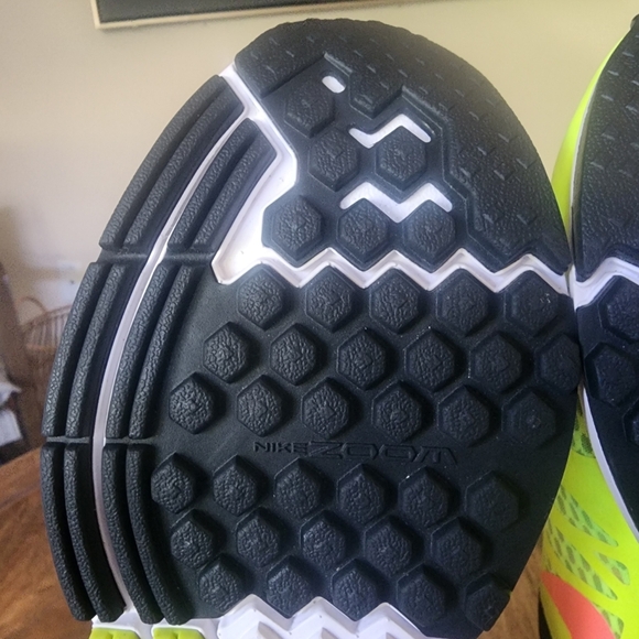 Nike Air Zoom Elite 7 Neon Yellow Hot Pink Lace Up Running Sneakers Mens Size 8 - Picture 14 of 15